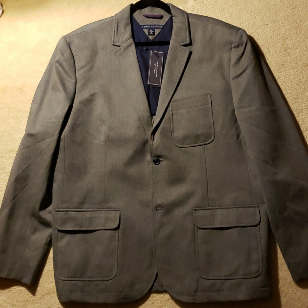 Tommy Hilfiger grey unlined blazer